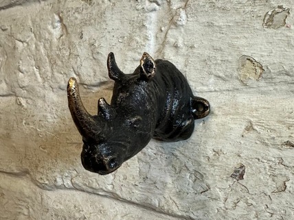 Rhino head coat hook